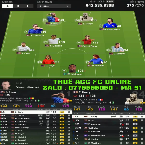 Thuê Acc FIFA #91 - VuaGame24h