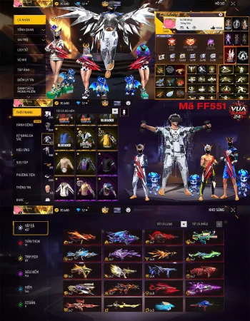 Thuê Acc Free Fire #FF551 - VuaGame24h