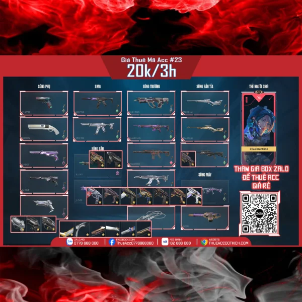 Thuê Acc VALORANT #23 - VuaGame24h