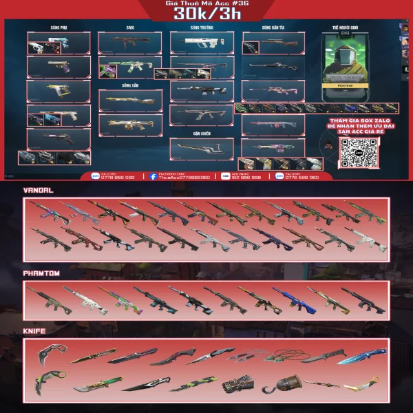 Thuê Acc VALORANT #36 - VuaGame24h