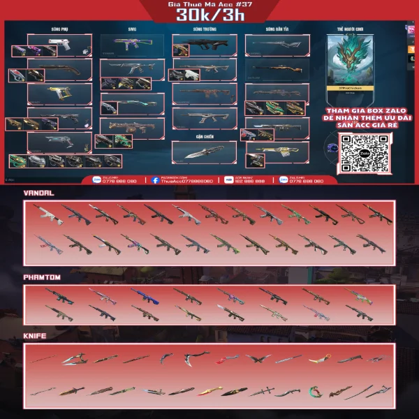 Thuê Acc VALORANT #37 - VuaGame24h
