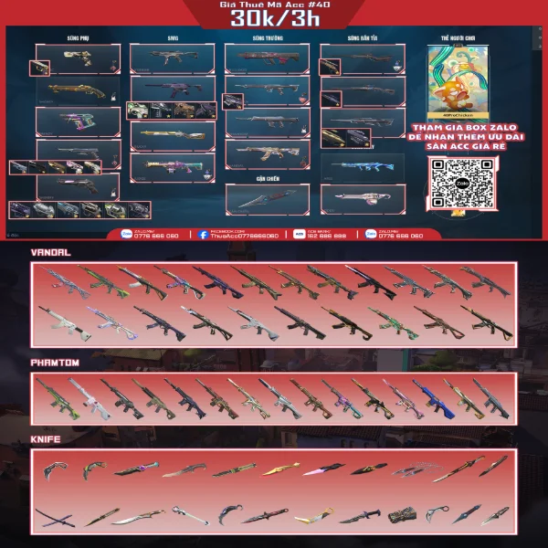 Thuê Acc VALORANT #40 - VuaGame24h