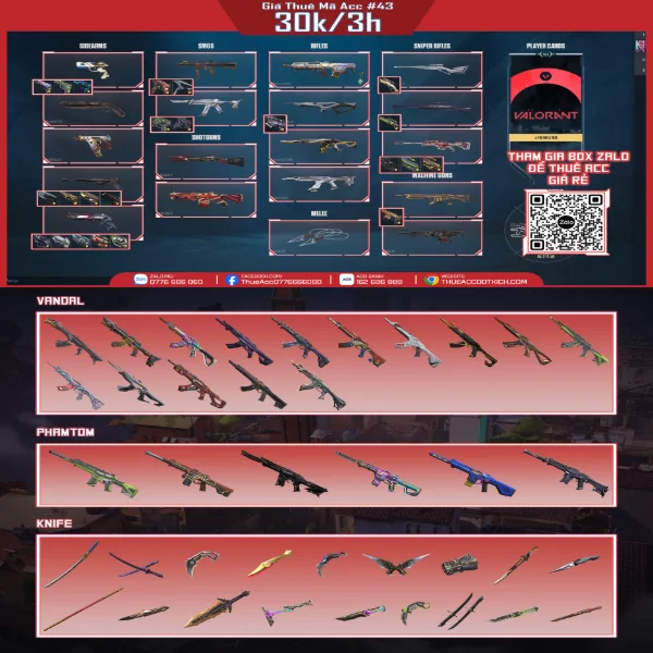 Thuê Acc VALORANT #43 - VuaGame24h