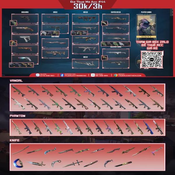 Thuê Acc VALORANT #44 - VuaGame24h