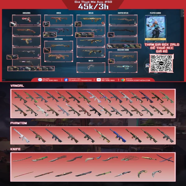 Thuê Acc VALORANT #50 - VuaGame24h